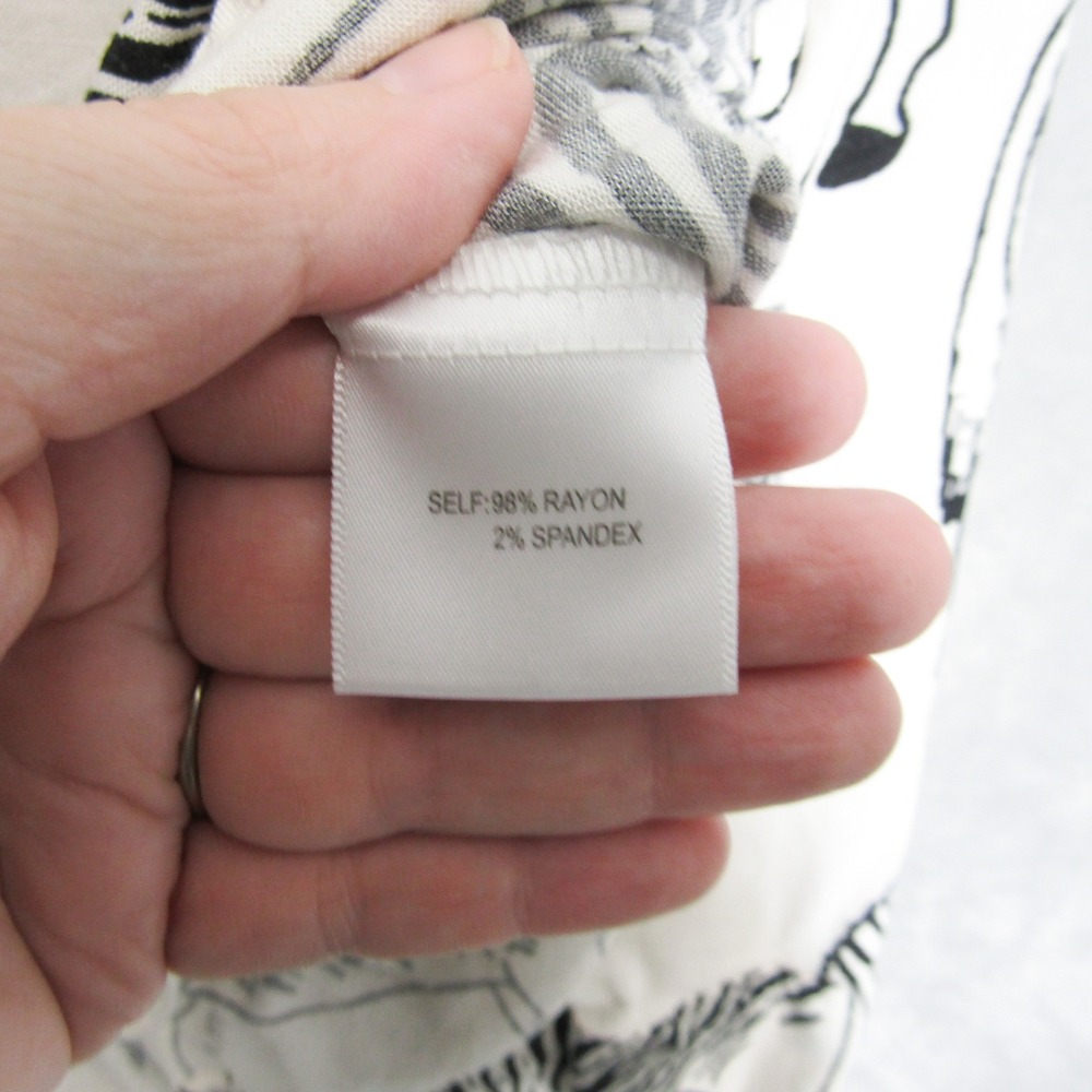 Jane And Delancey Shirt Size Medium Womens Zebra Print Button Down Long Sleeve - Picture 6 of 8